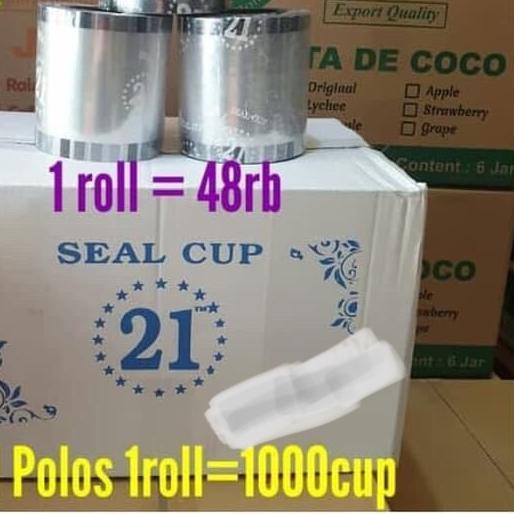 ◙ Plastik Seal Cup Polos / Roll Plastik Bening / Tutup Mesin Cup Sealer ♡