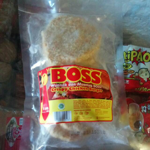 

Boss crispy chicken burger