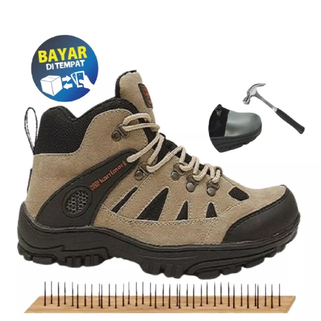 Sepatu Gunung Pria Murah Karimor Keren Terlaris Sepatu Safety Boots Ujung Besi