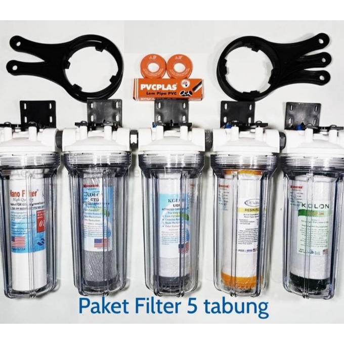 Jual Harga Gudang Paket Filter Air Zat Besi Berbau Dan Berkapur 10" 3/4