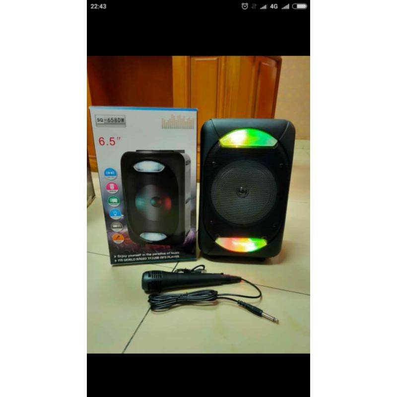 speaker sq 658 dw plus mic 6,5 inch