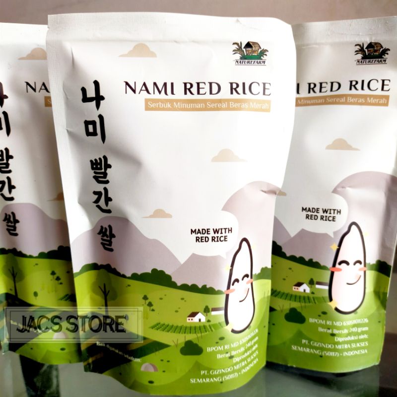 

NAMI RED RICE BY NATUREFARM / SERBUK MINUMAN SEREAL BERAS MERAH