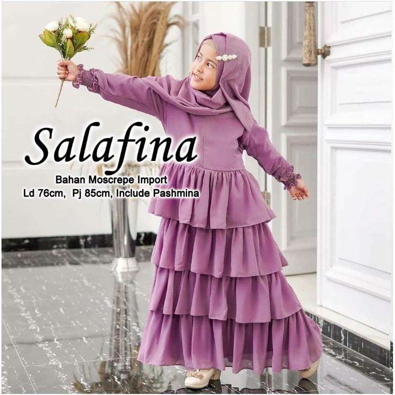 KAFIS SHOP Baju Anak Andin / Baju Anak Perempuan / Baju Anak Muslimah