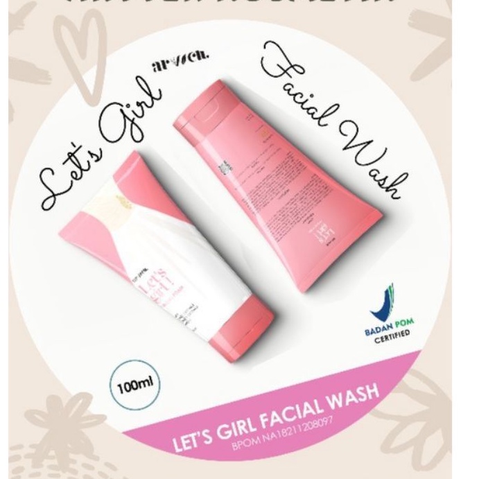 ARVVEN LET'GIRL FACIAL WASH ARVVEN KOSMETIK / SABUN CUCI MUKA ARVVEN
