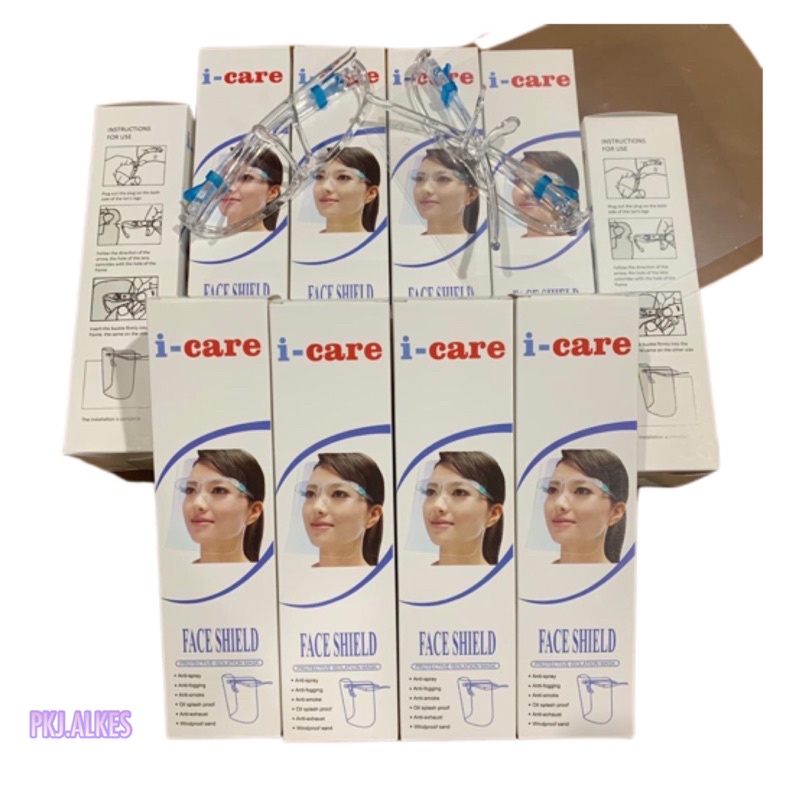 FACE SHIELD PELINDUNG WAJAH PLUS BOX