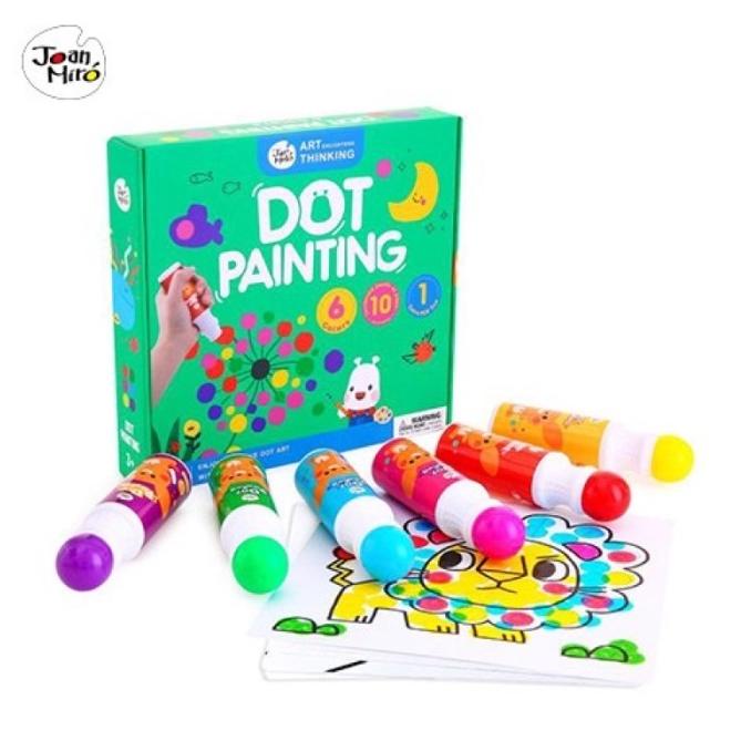 

Dot Painting 6 color Joan Miro mainan anak peralatan melukis ---READY---