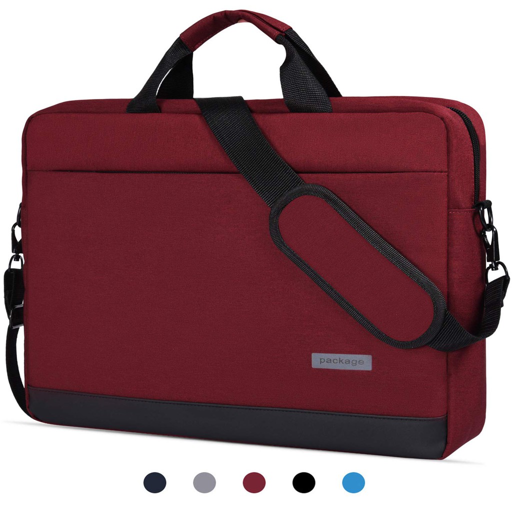 Tas Laptop kerja Selempang Waterproof 14 inch red