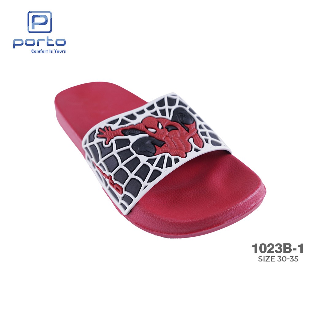 sogo PORTO 1023B-1 Sandal Selop Anak Laki 5-8 Tahun Kartun Anti Slip Nyaman Terbaru