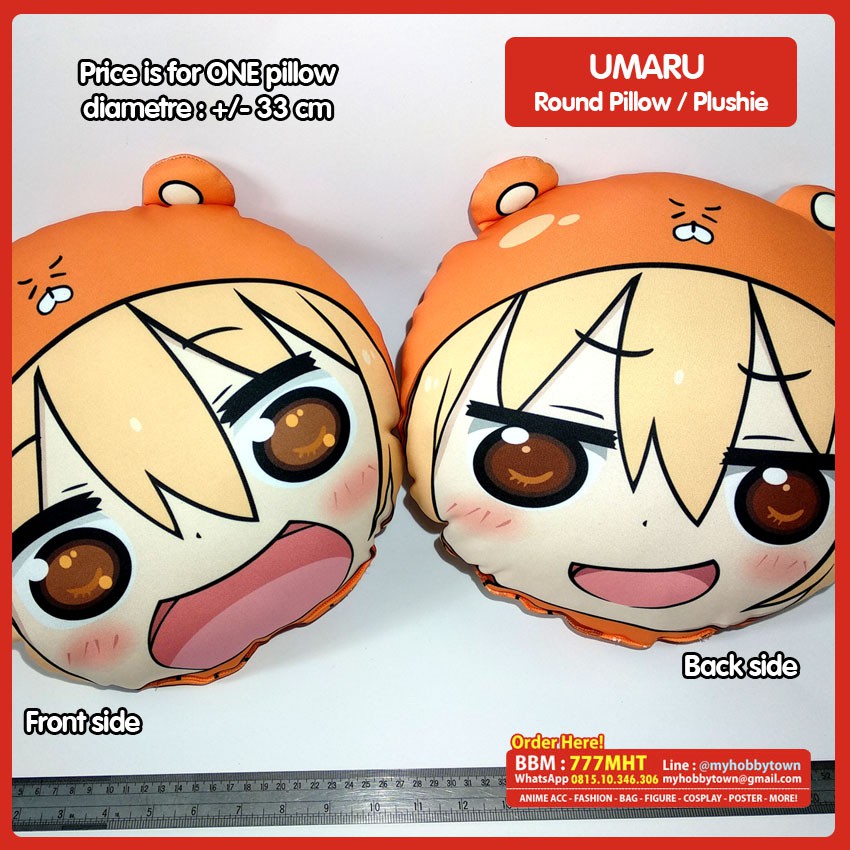 Bantal Bulat Anime Himouto Umaru Round Pillow - Umaru Donma Bantal Boneka Plush