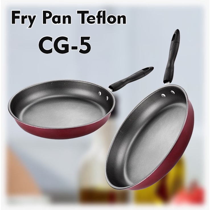 COD Wajan Penggorengan Maron Teflon Mini 26cm Fry Pan Penggorengan Mini Fray Pan Non Stick Teplon Wajan Anti Lengket