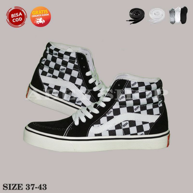 Vans Sk8 High Premium Sepatu Vans Original Sneakers Pria Wanita