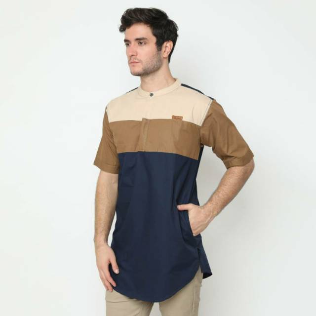 GAMIS PRIA/ KURTA PAKISTAN/ KURTA LENGAN PENDEK