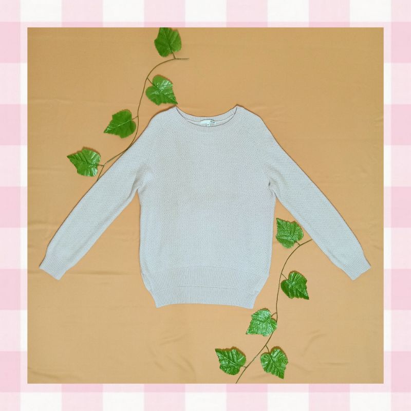 Sweater Cewek / Wanita Rajut Wol Warna Ungu / Lilac Bahan Tebal Mixxo