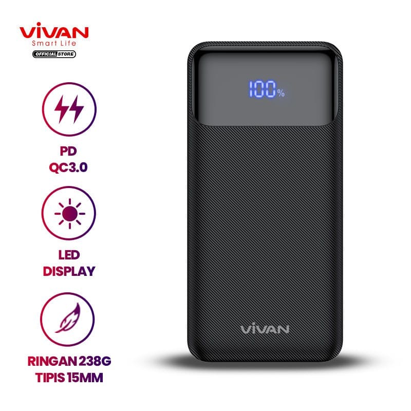 A_    Powerbank Vivan VPB-X10 10000mAh Original