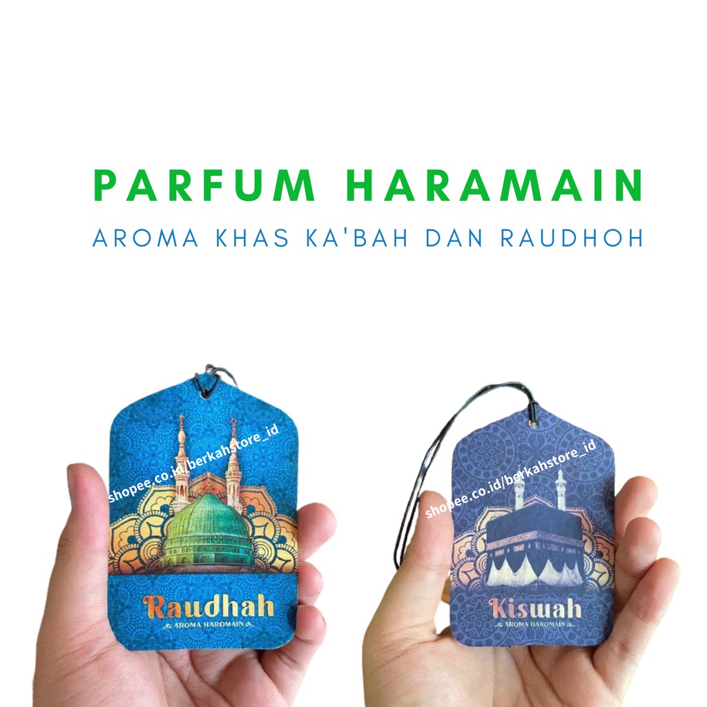 Parfum Mobil Kiswah Kabah dan Raudhoh - Parfum Ruangan Gantung - Parfum Aroma Haramain