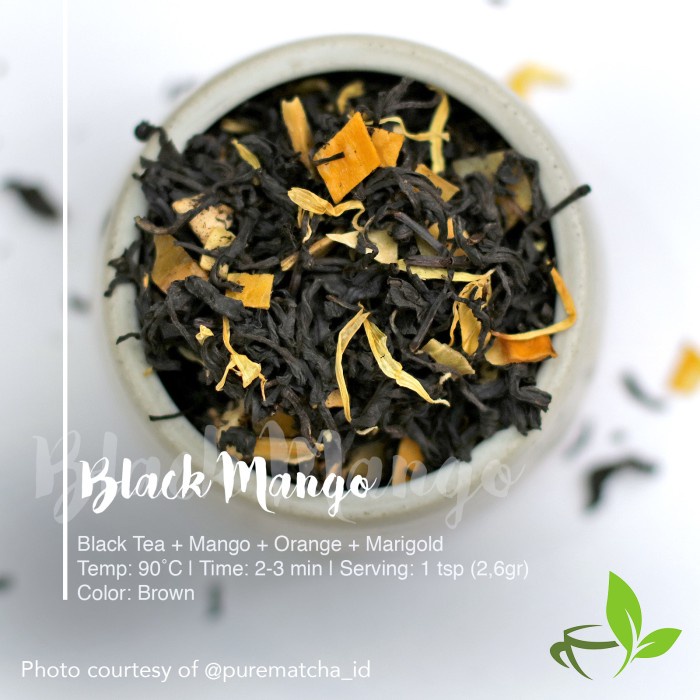 

B062D Artisan Cafe Tea Black Tea Mango Orange Marigold Teh Hitam Fruity 10Gr 054S