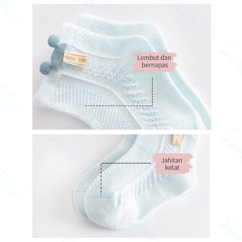KAOS KAKI BAYI SNI SUPER BAGUS CEWEK COWOK SUPER CUTE ELASTIS BEST KUALITAS (kaos kaki bayi)