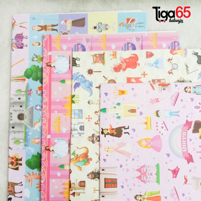 365 Kertas Kado Motif Country kertas Pembungkus hadiah / KERTAS KADO 0005 (50X65)