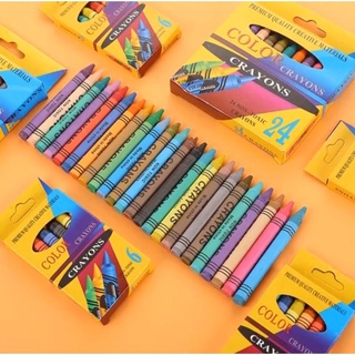 Crayon Menggambar Pensil Warna Satu Set 24 Pcs Color Anak Sekolah