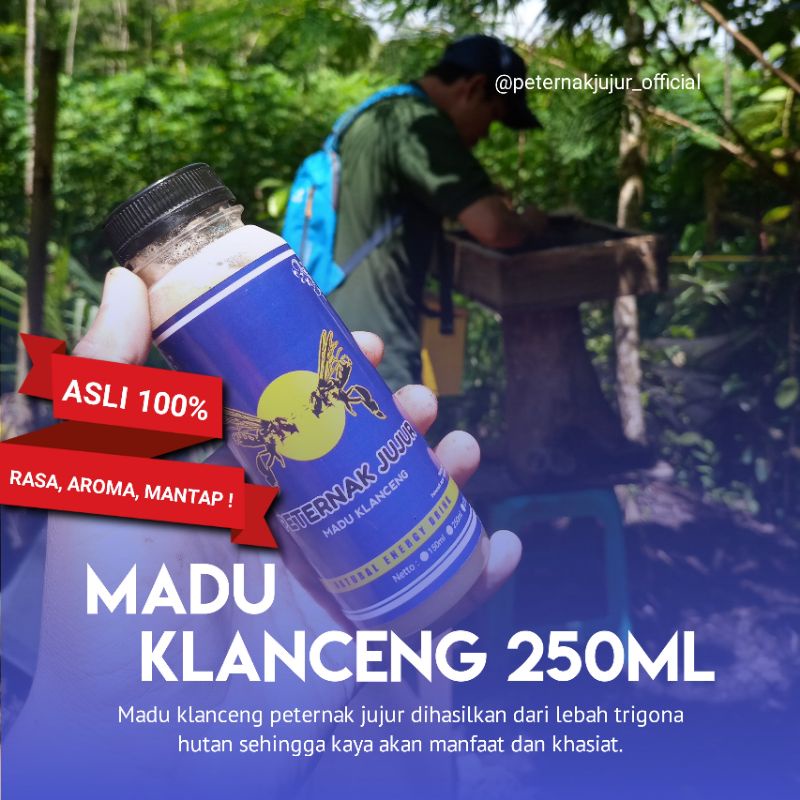 

Madu Trigona (Klanceng) Peternak Jujur 250ml