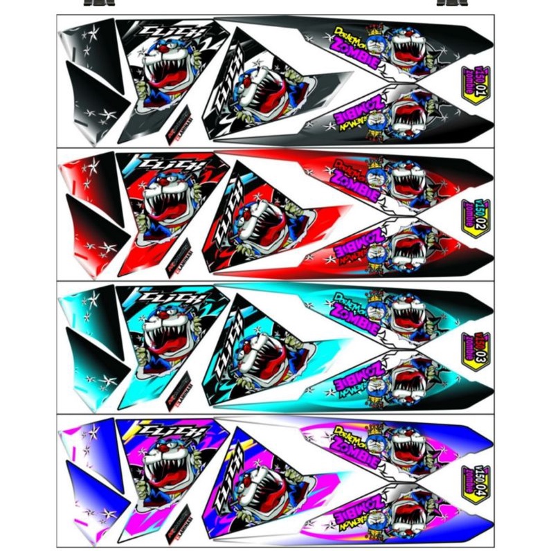 Striping Vario 150 / 125 Esp 2015 2016 2017 Variasi Stiker Motor Sticker Skotlet Scotlite
