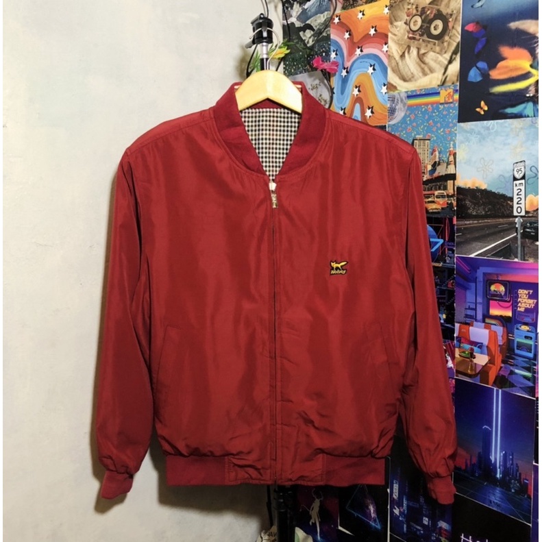 JAKET BOMBER WOLSEY 2in 1 (Bolak balik)