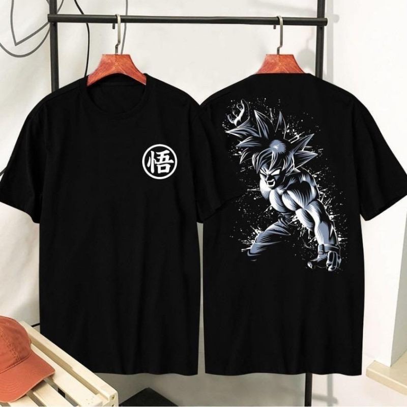 Fourfashion Kaos Pria Kaos Distro ANIME GOKU DB Black BC149