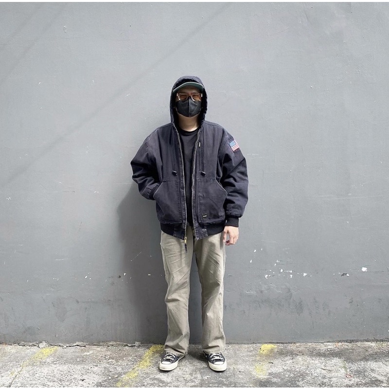 VINTAGE WALLS WORKWEAR JACKET BLACK