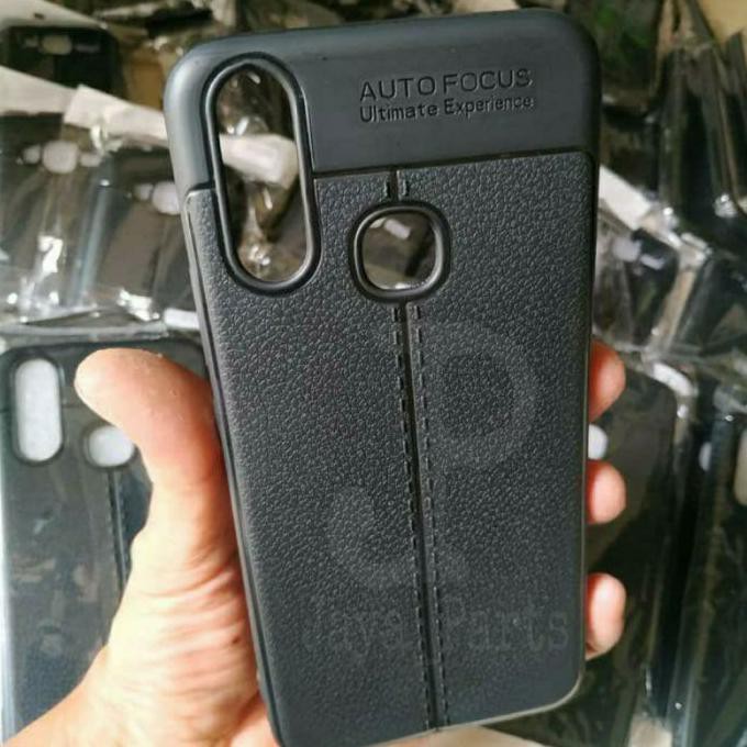 Redmi 9A - Autofocus Auto Focus Leather Case Kulit Jeruk