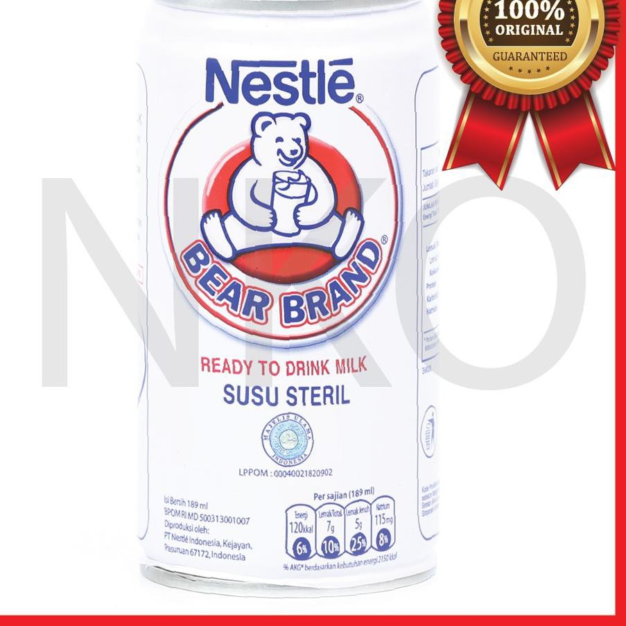 

Spesial NESTLE BEAR BRAND READY TO DRINK MILK SUSUS STERIL HALAL MUI 189ML