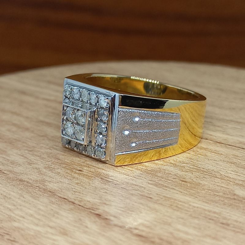 Cincin Pria Berlian Eropa Perak Free Memo