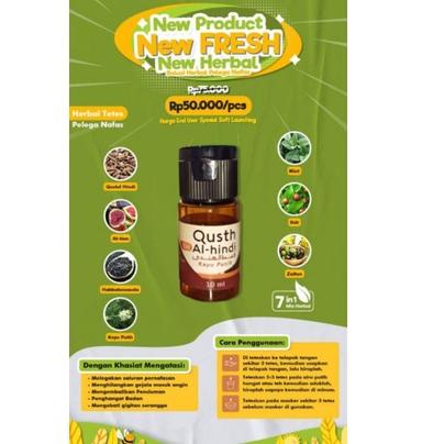 Terbaru - Nutri Qusthul Hindi Minyak Kayu Putih Herbal / Essential Oil Herbal 10ml