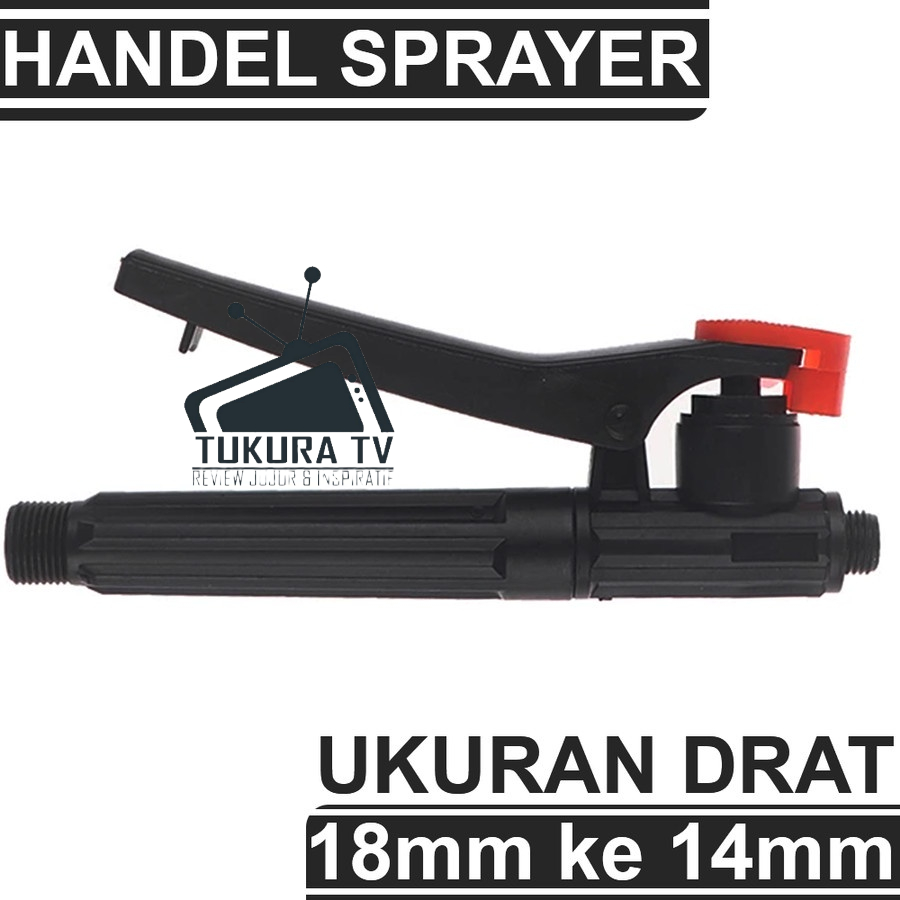Stop Kran / Handel tangan Sprayer pertanian - ukuran drat 18mm ke 14mm- drat 18mm ke 18mm