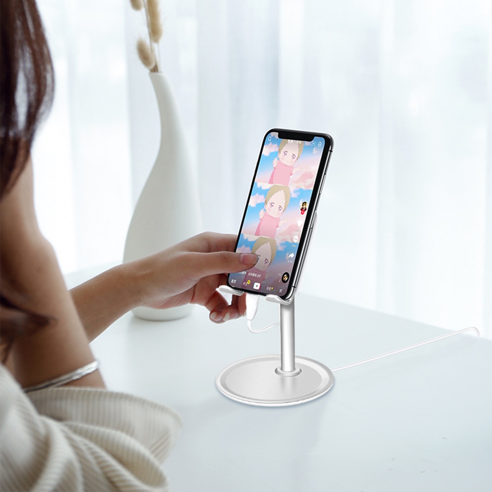 【New Arrival】Universal Adjustable Desktop Phone Stand For Mobile Phone Holder Stand For iPad Tablet Desk Holder