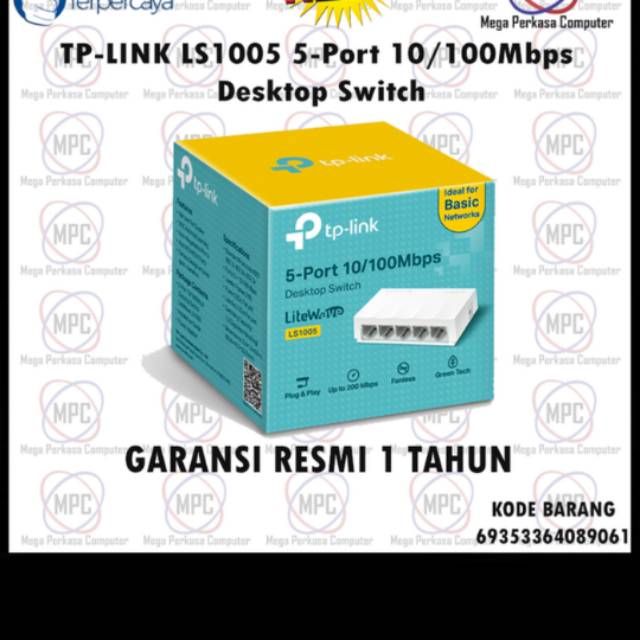 Switch by hub 5 port to link tp-link