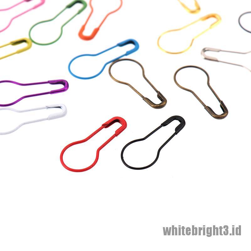 ❤White3 Warna Putih❤ 100pcs Jarum Klip Untuk Merajut Pakaian