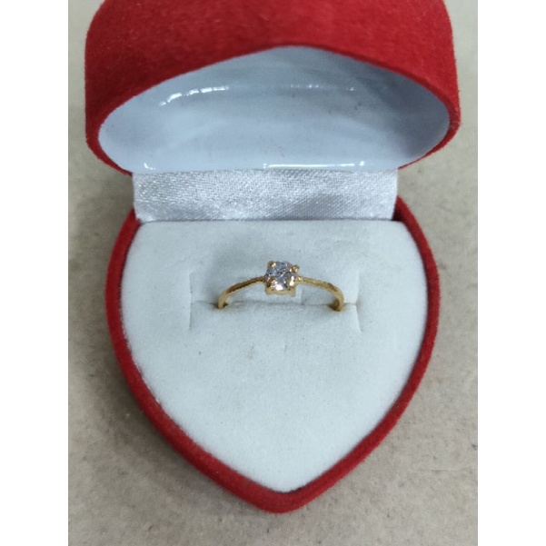 cincin mata 1 putih 1/2 gram emas muda