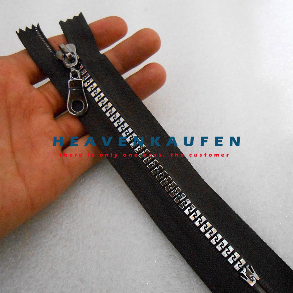 Resleting Zipper 15 cm Vislon Variasi Black Nikel Kode BX Untuk Resleting Celana Saku Rok Dll Warna