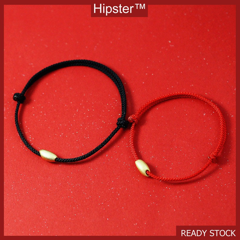 Fashion Gelang Pasangan Emas Murni Transfer Manik-manik