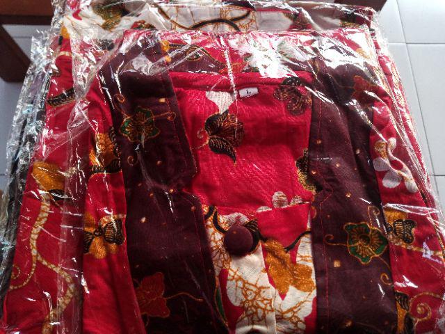 Couple Batik 186 Sarimbit Wanita Setelan Rok + Blouse Seragam Keluarga Katun (harga Terpisah)