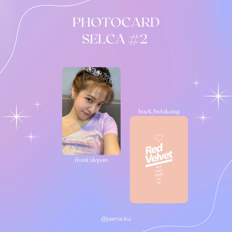 [RED VELVET] PHOTOCARD SELCA #2 RED VELVET ‼️BACA DESKRIPSI‼️