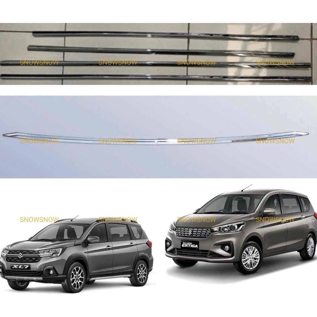 Paket List Kaca Samping Belakang All New Ertiga XL7 2018 2021 2022 UP Chrome