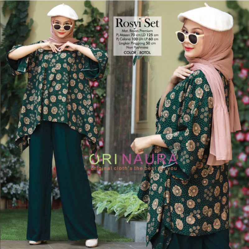 ROSYI SET BAJU SETELAN PANT BY ORI NAURA