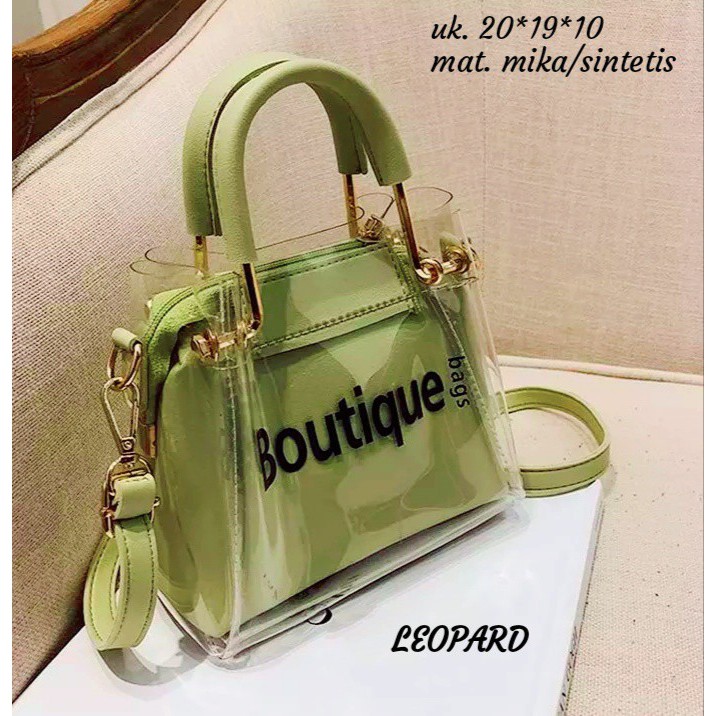 1.1 PROMO Tas transparan boutique new