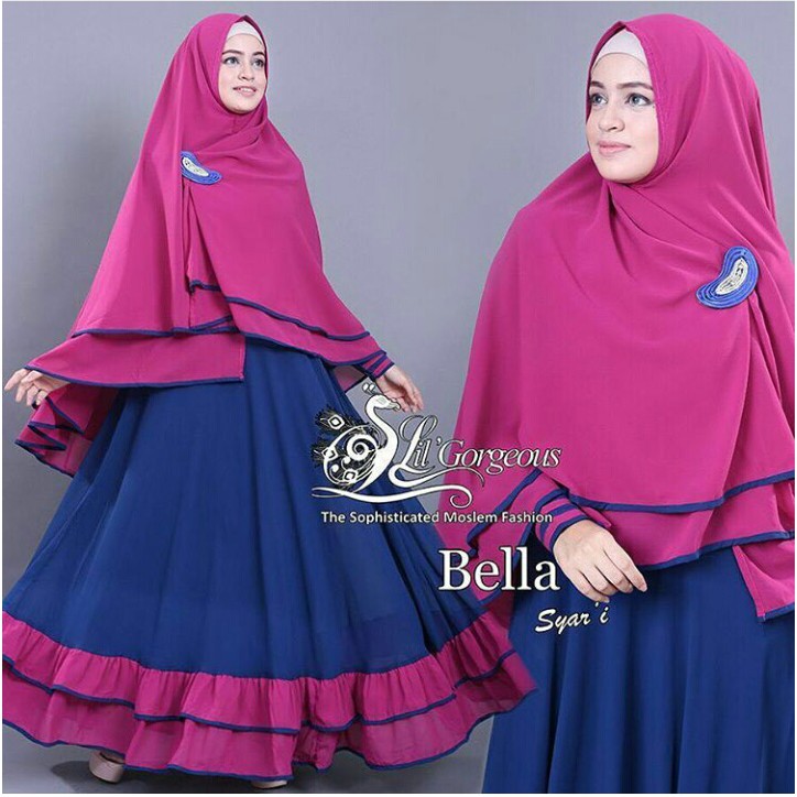 XC - Dress Maxy Bella / Gamis Bella / Gamis Kekinian / Gamis Trendy / Gamis Terbaru / High Quality