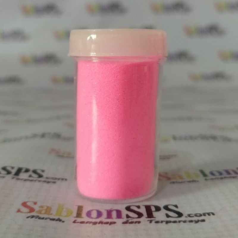 BUBUK GLITER FLO PINK GLITTER POWDER 10gr CUP BESAR