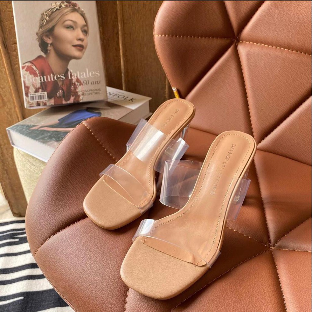 SANDAL WANITA ZS-799 VINLY HEELS 9CM