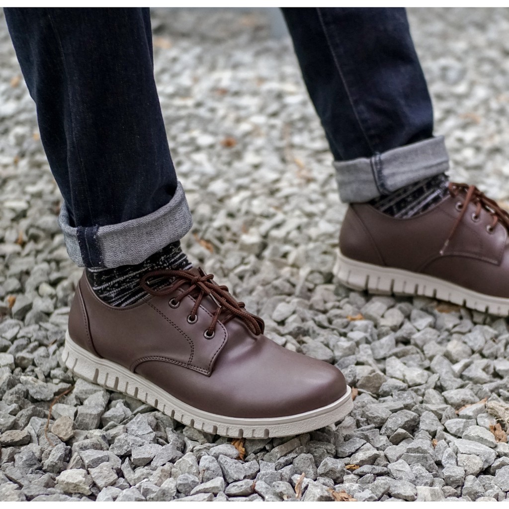 PASTOR BROWN |FORIND x Lvnatica| Sepatu Sneakers Tali Santai Kasual Pria/Cowok/Men Sneaker Footwear