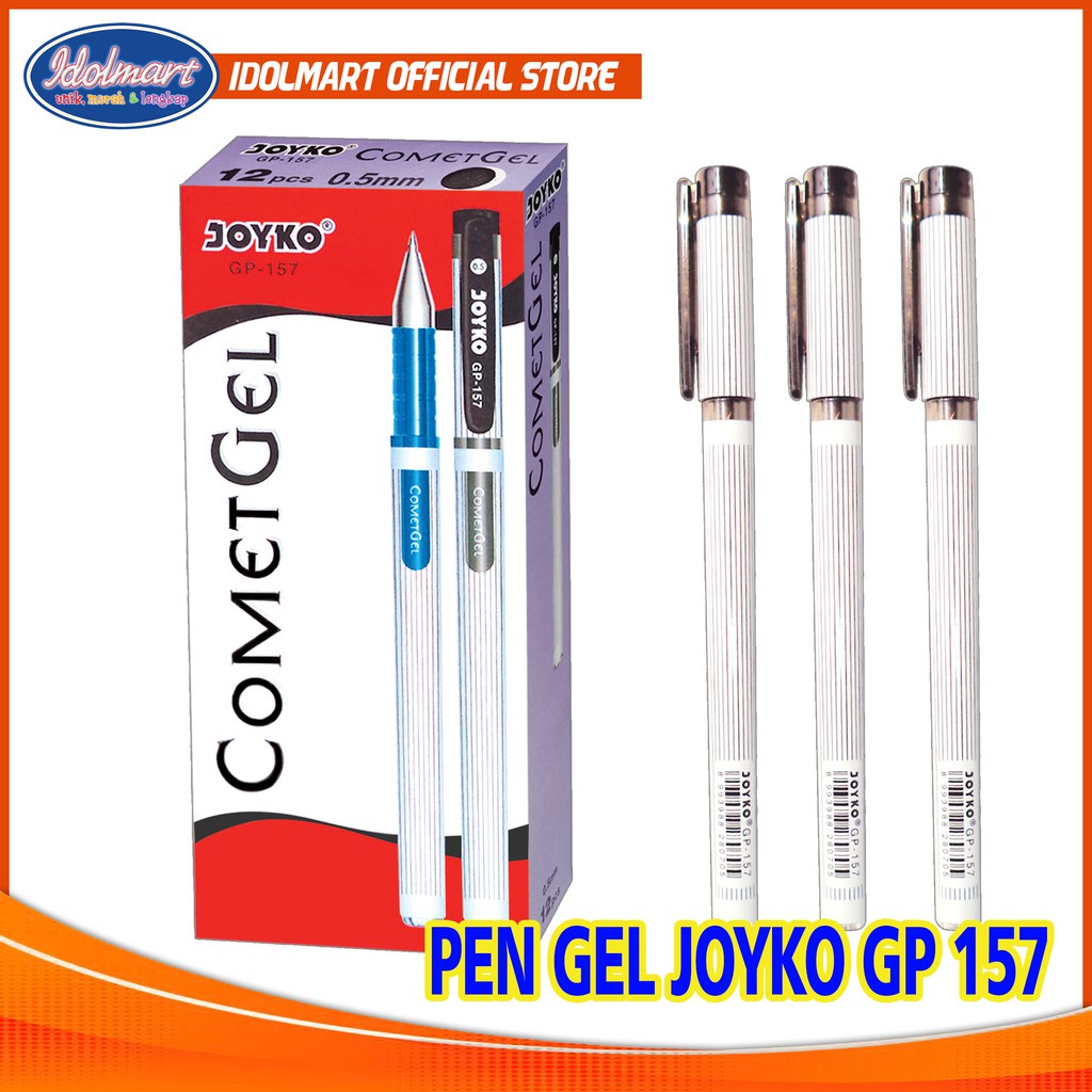 

IDOLMART Joyko Ballpoint Gel Pen Comet Gel 0.5mm GP-157 Black/pcs