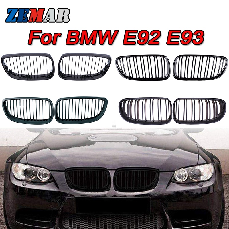 Kidney Grill Bumper Depan Warna Hitam Untuk BMW E92 E93 3 Series M3 2006-2013 M